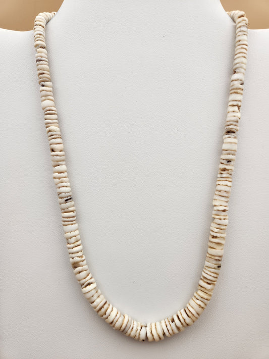 Graduated Puka Shell Adjustable 18"-21" Necklace