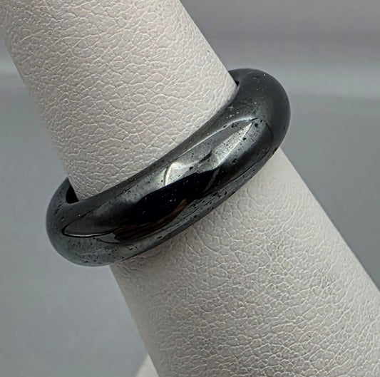 Hematite Band Ring Size 5
