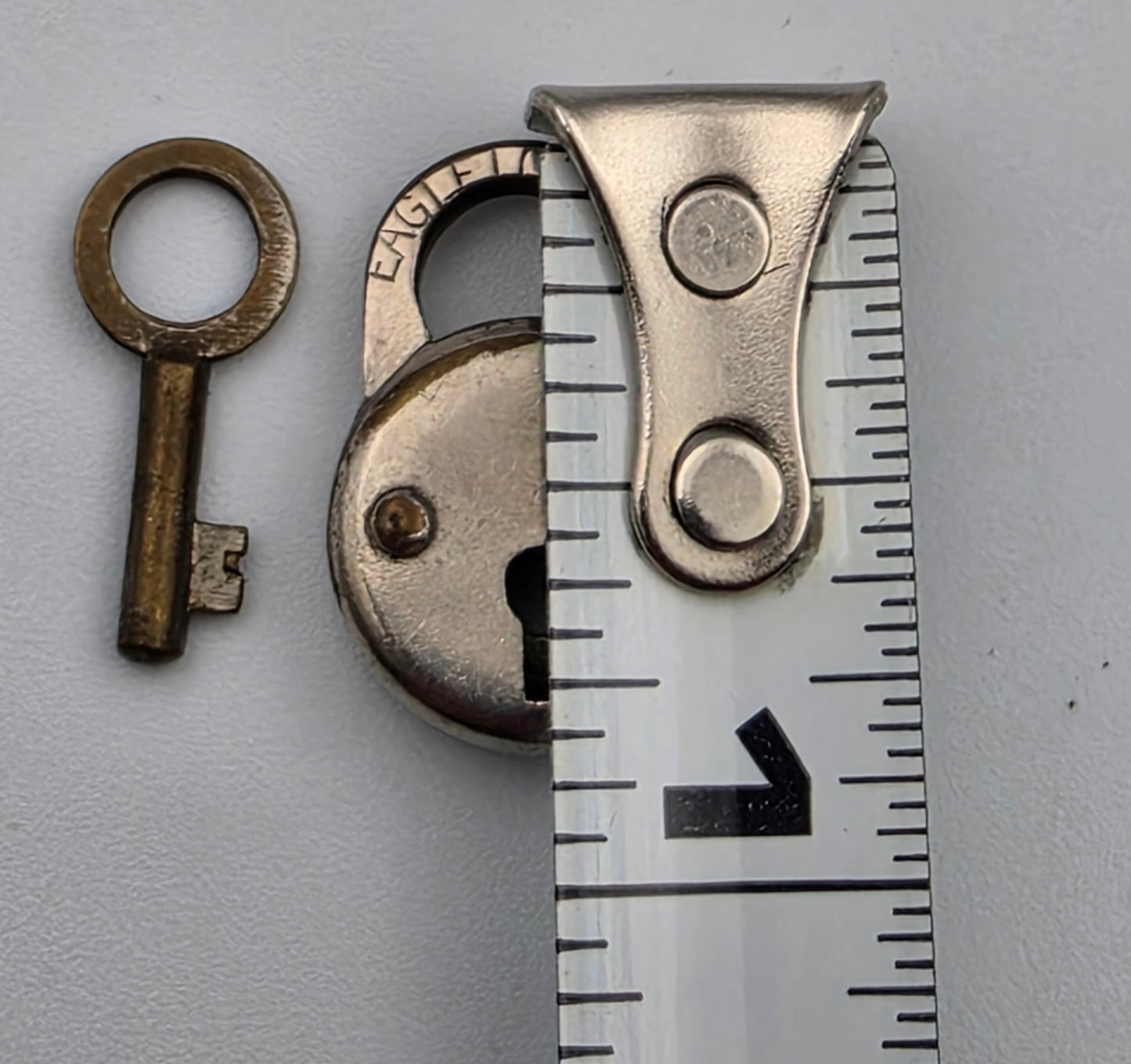 EAGLE LOCK CO. Vintage 1" Lock With Original Key
