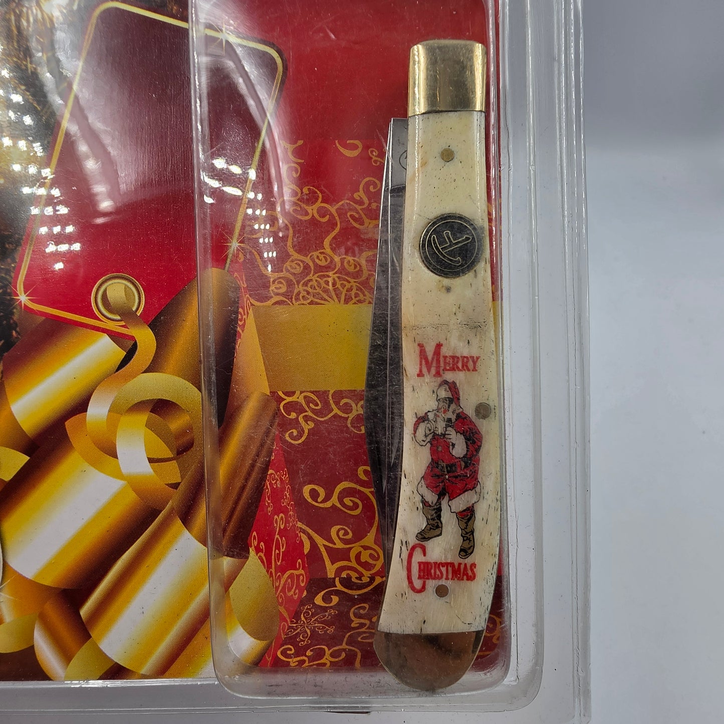 FROST CUTLERY Novelty Christmas Pocket Knife with Composite Handle