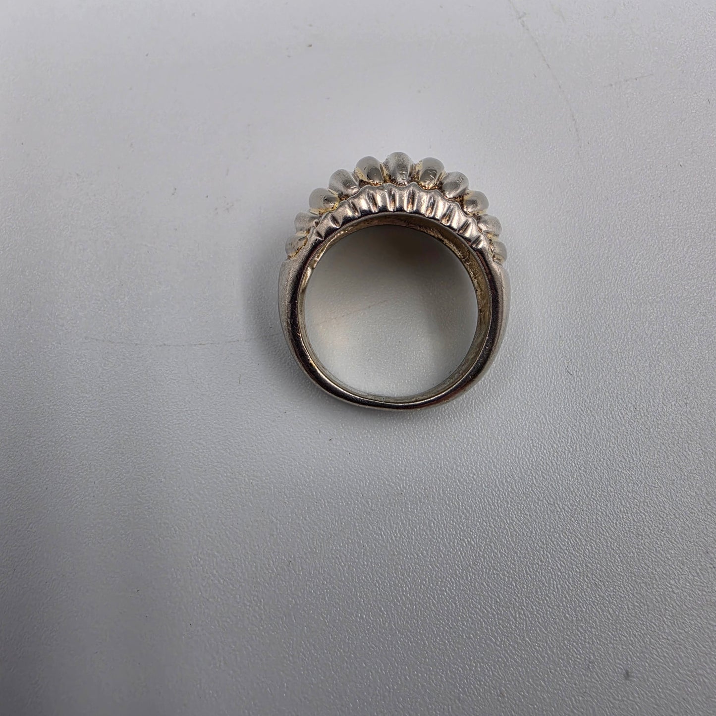 SSCI Silver Spec Specialists Inc Sterling Silver Ribbed Dome Ring Size 6.75