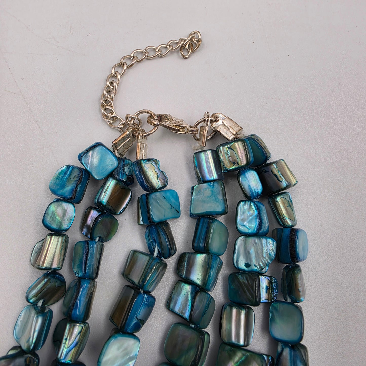 22"-24" Abalone Chip Multi Strand Necklace