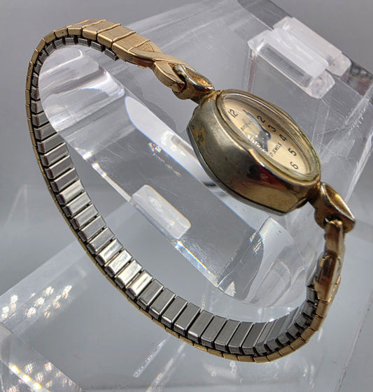 1950's-60's 10k Rolled Gold Plated Manual Wind Women's Expansion Band Watch