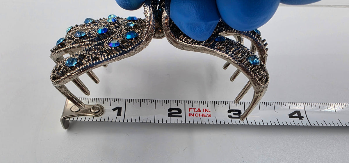 Multi Rhinestone Metal Vintage Style Hair Clip