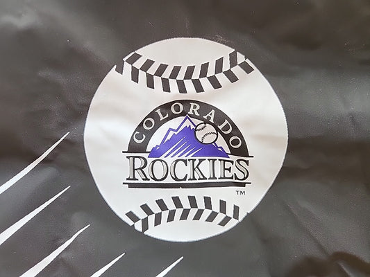 COLORADO ROCKIES/FOX Vintage Black & Purple Duffle Bag
