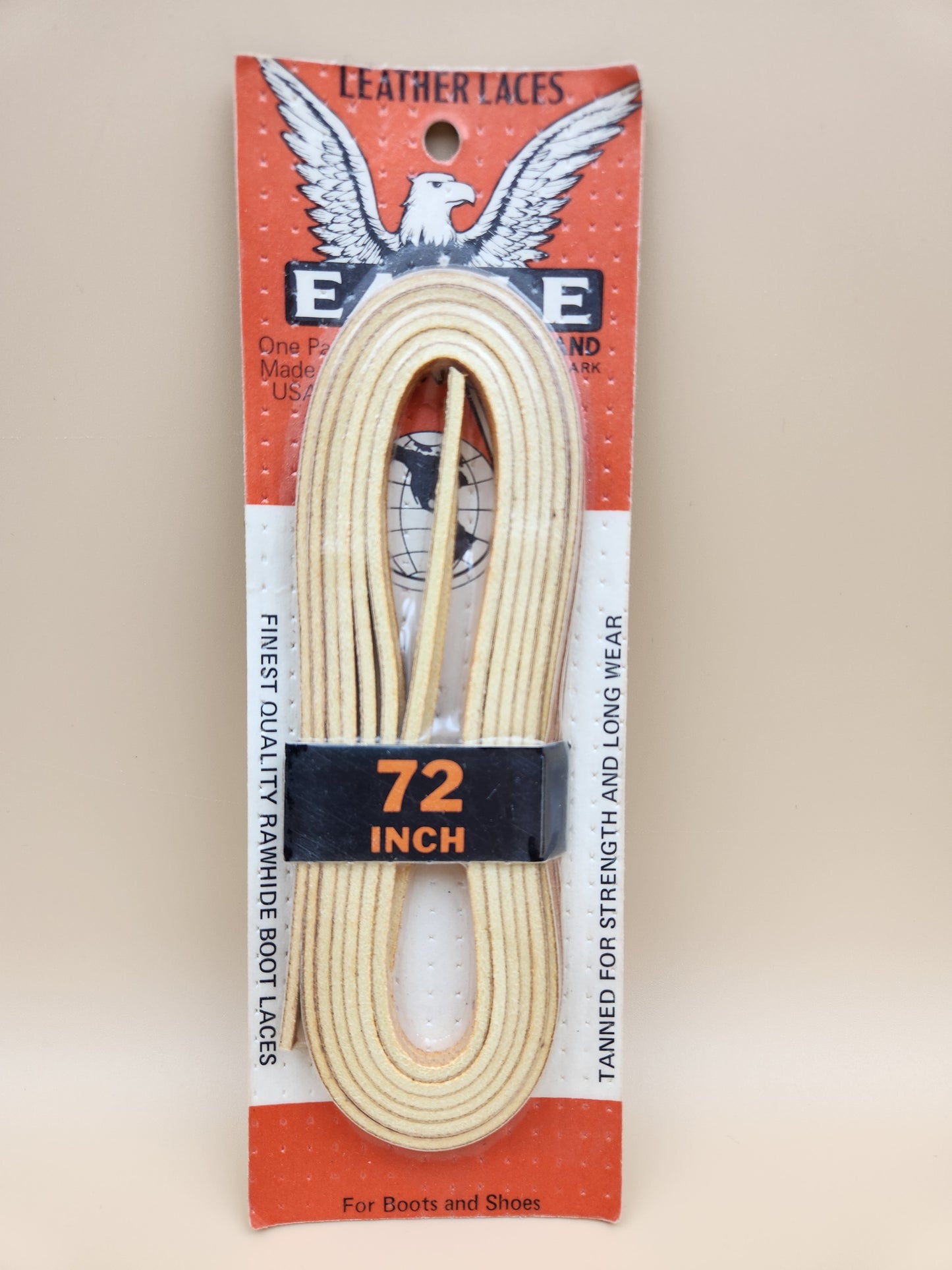 EAGLE 72" Vintage Leather Boot Laces NOS