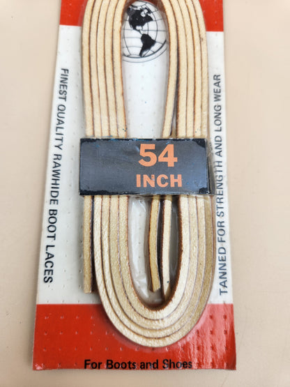 EAGLE Tanned Quality Leather Vintage 54" Boot Laces NOS