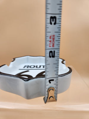 KWC Vintage Route 66 Black and White Ashtray