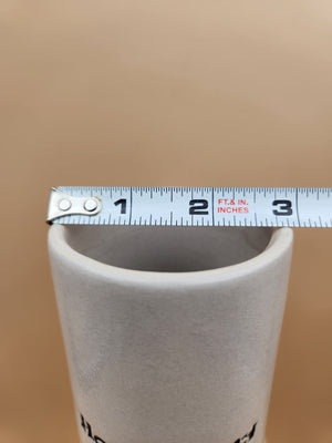 20 ounce Light Grey Ceramic Beer Stein/ How Many Calories Are In A Beer? WHO CARES