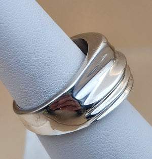 TAXCO MEXICO Sterling Silver Geometric Ring Size 6.75