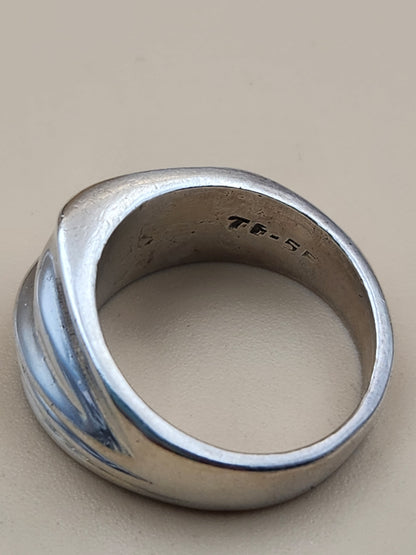 TAXCO MEXICO Sterling Silver Geometric Ring Size 6.75
