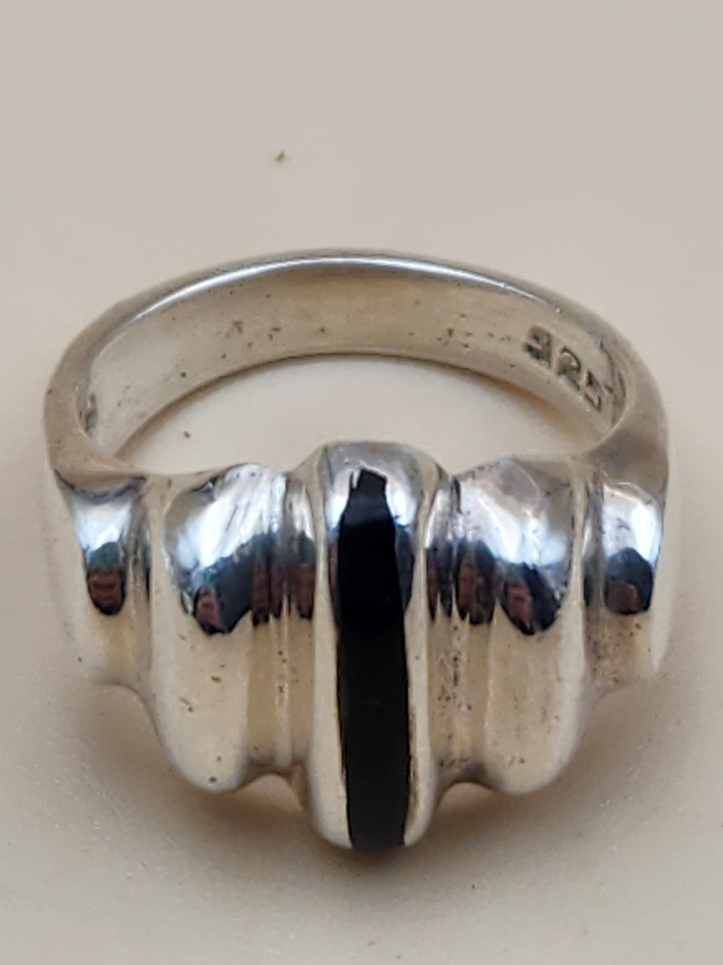 TAXCO MEXICO Sterling Silver Geometric Ring Size 6.75