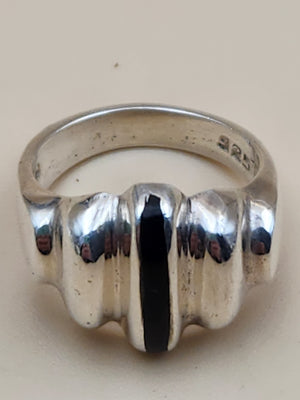 TAXCO MEXICO Sterling Silver Geometric Ring Size 6.75