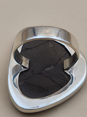 Fire Agate Sterling Silver Ring Size 9