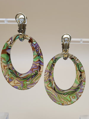 HEIDI DAUS XL Convertible Hoop/Swarovski Crystal Multi-color Earrings