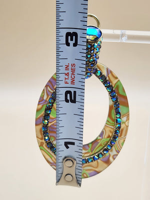 HEIDI DAUS XL Convertible Hoop/Swarovski Crystal Multi-color Earrings