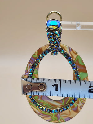HEIDI DAUS XL Convertible Hoop/Swarovski Crystal Multi-color Earrings