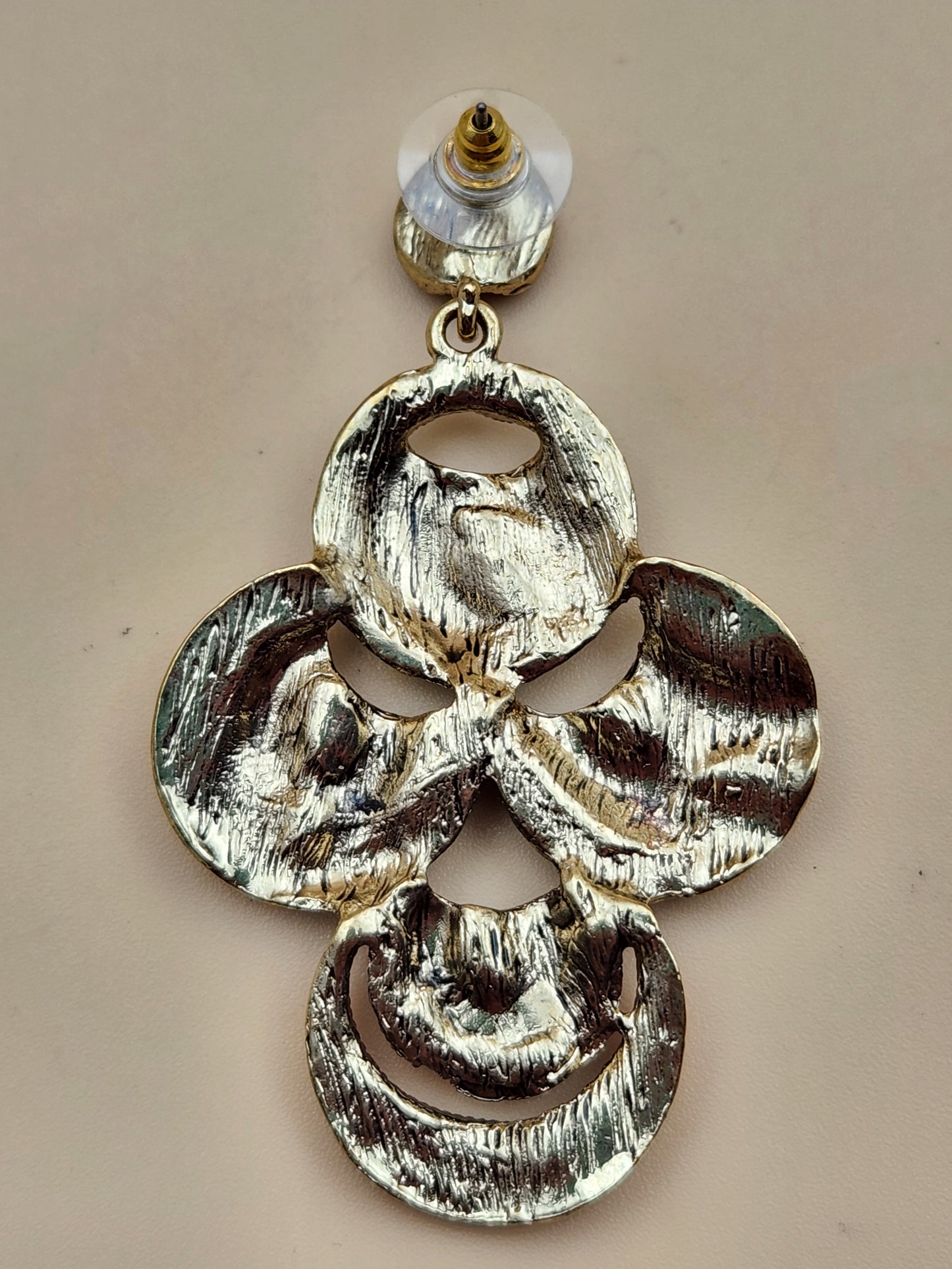 Boho Style Circular Beaded 2.5" Dangle Earrings