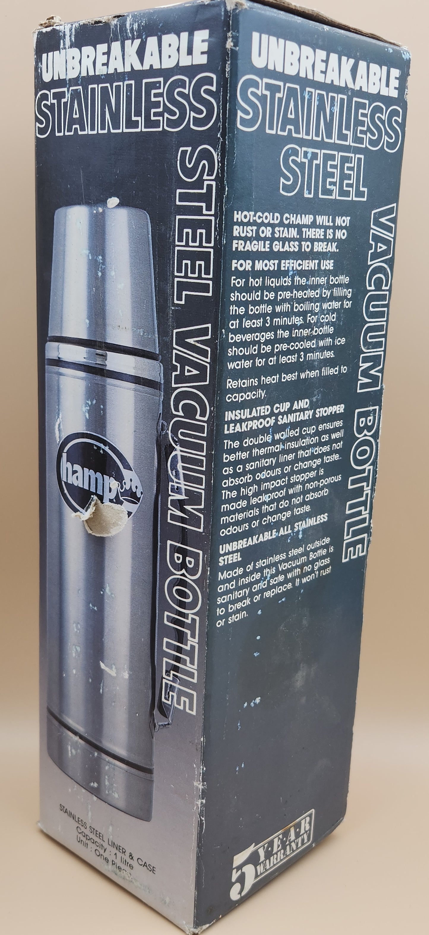 HAMP/U.S. EXPRESS ENTERPRISES TRUCKING Stainless Steel Vacuum Bottle/Hot & Cold Thermos Open Box
