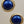 NAPIER Textured Rope Twist/Blue Lucite Cabochon Vintage 1970's-80's Stud Earrings