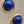 NAPIER Textured Rope Twist/Blue Lucite Cabochon Vintage 1970's-80's Stud Earrings