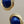 NAPIER Textured Rope Twist/Blue Lucite Cabochon Vintage 1970's-80's Stud Earrings