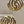MONET Gold Tone Swirl Ribbed Vintage 80's Stud Earrings