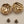 MONET Gold Tone Swirl Ribbed Vintage 80's Stud Earrings