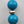MACY'S Chunky Blue/ Turquoise Striped/Silver Tone Faceted/Adjustable/ Beaded 22