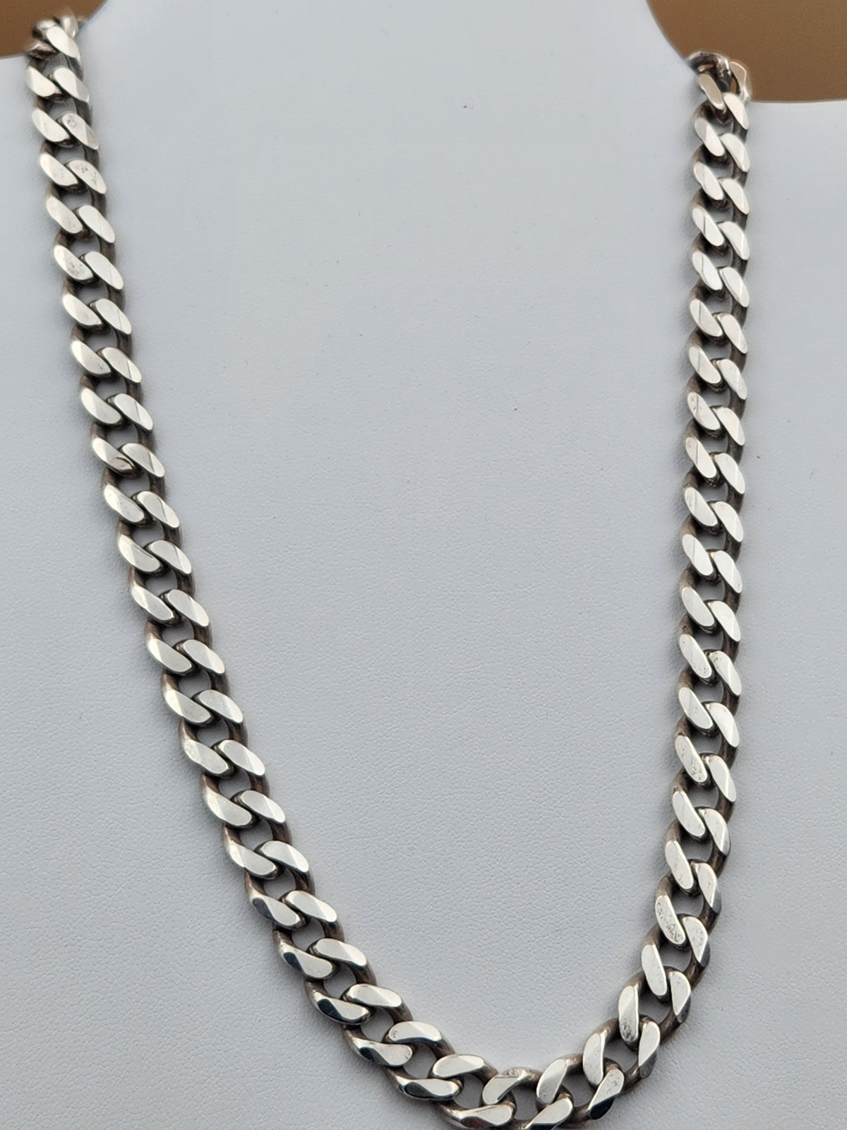 Sterling Silver 64 gram Cuban/Curb Link 18"-4mm Necklace