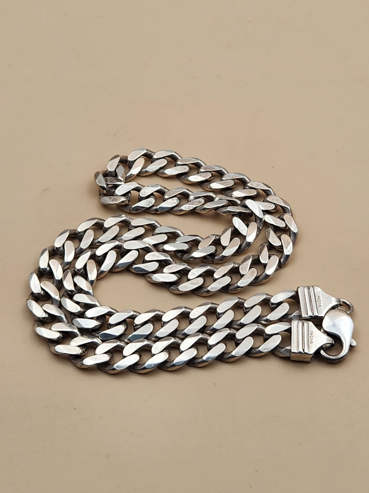 Sterling Silver 64 gram Cuban/Curb Link 18"-4mm Necklace