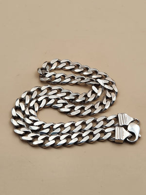 Sterling Silver 64 gram Cuban/Curb Link 18"-4mm Necklace