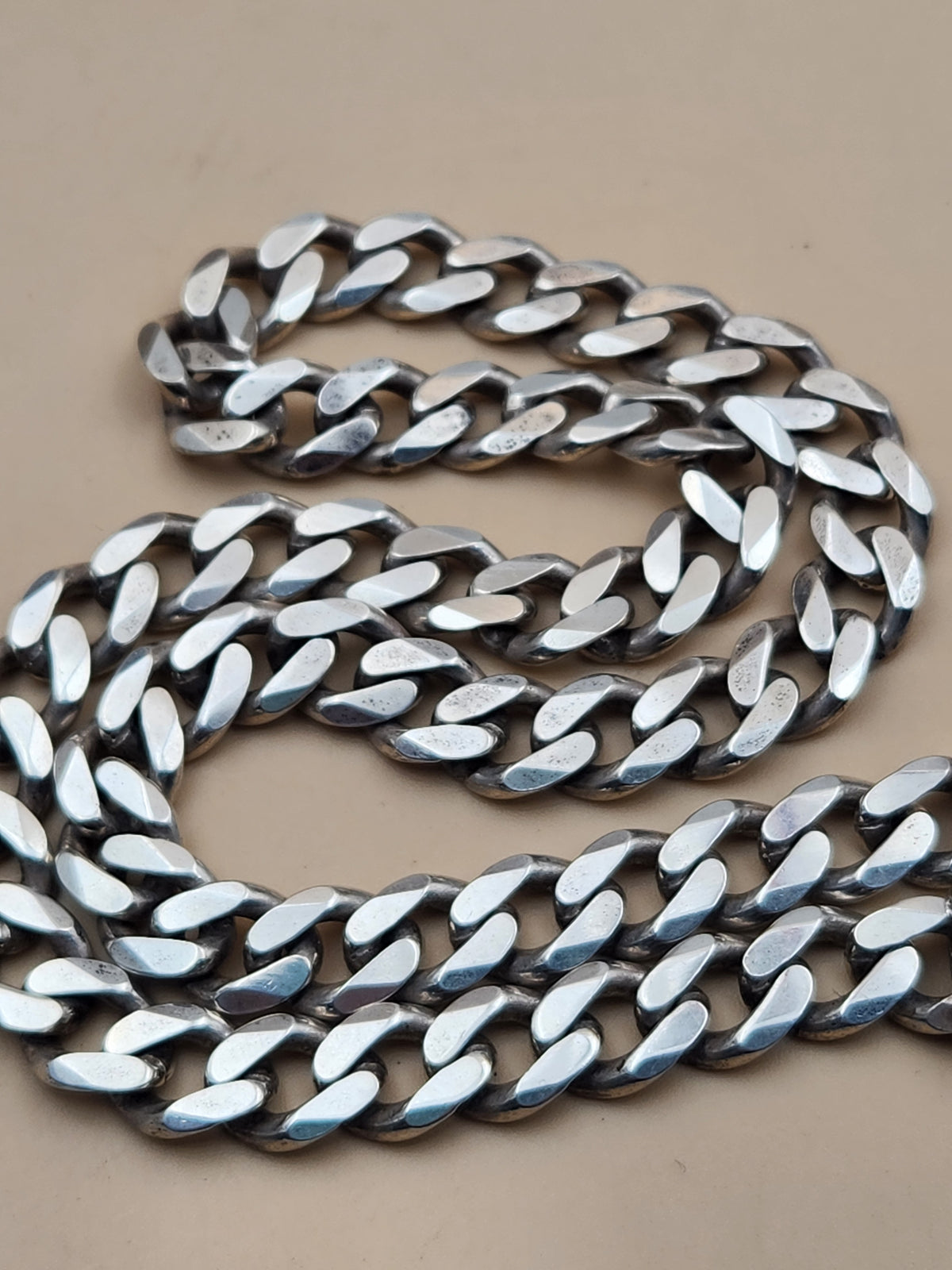 Sterling Silver 64 gram Cuban/Curb Link 18"-4mm Necklace