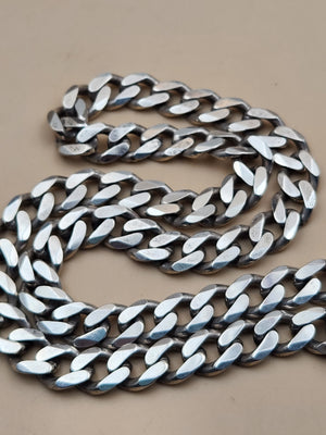 Sterling Silver 64 gram Cuban/Curb Link 18"-4mm Necklace