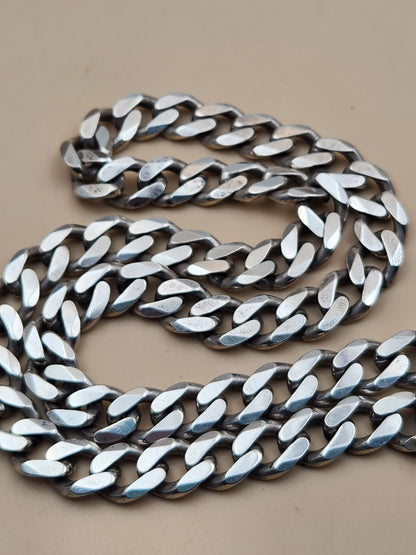 Sterling Silver 64 gram Cuban/Curb Link 18"-4mm Necklace