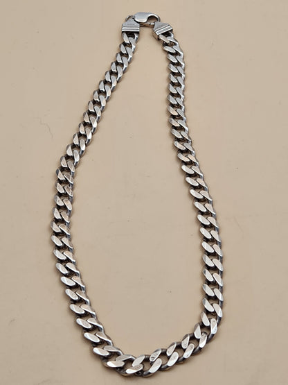 Sterling Silver 64 gram Cuban/Curb Link 18"-4mm Necklace