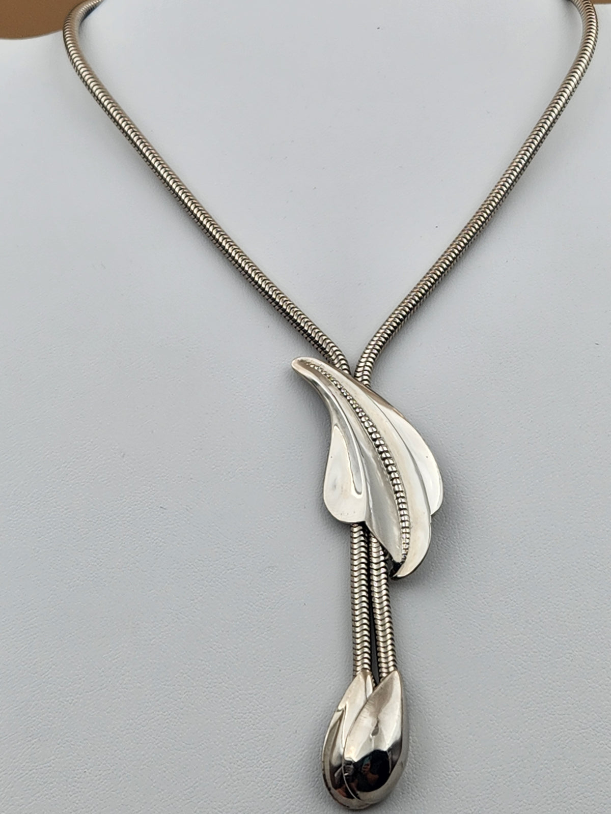 Silver Tone Bolo Style 13"-16" Adjustable Choker/Necklace