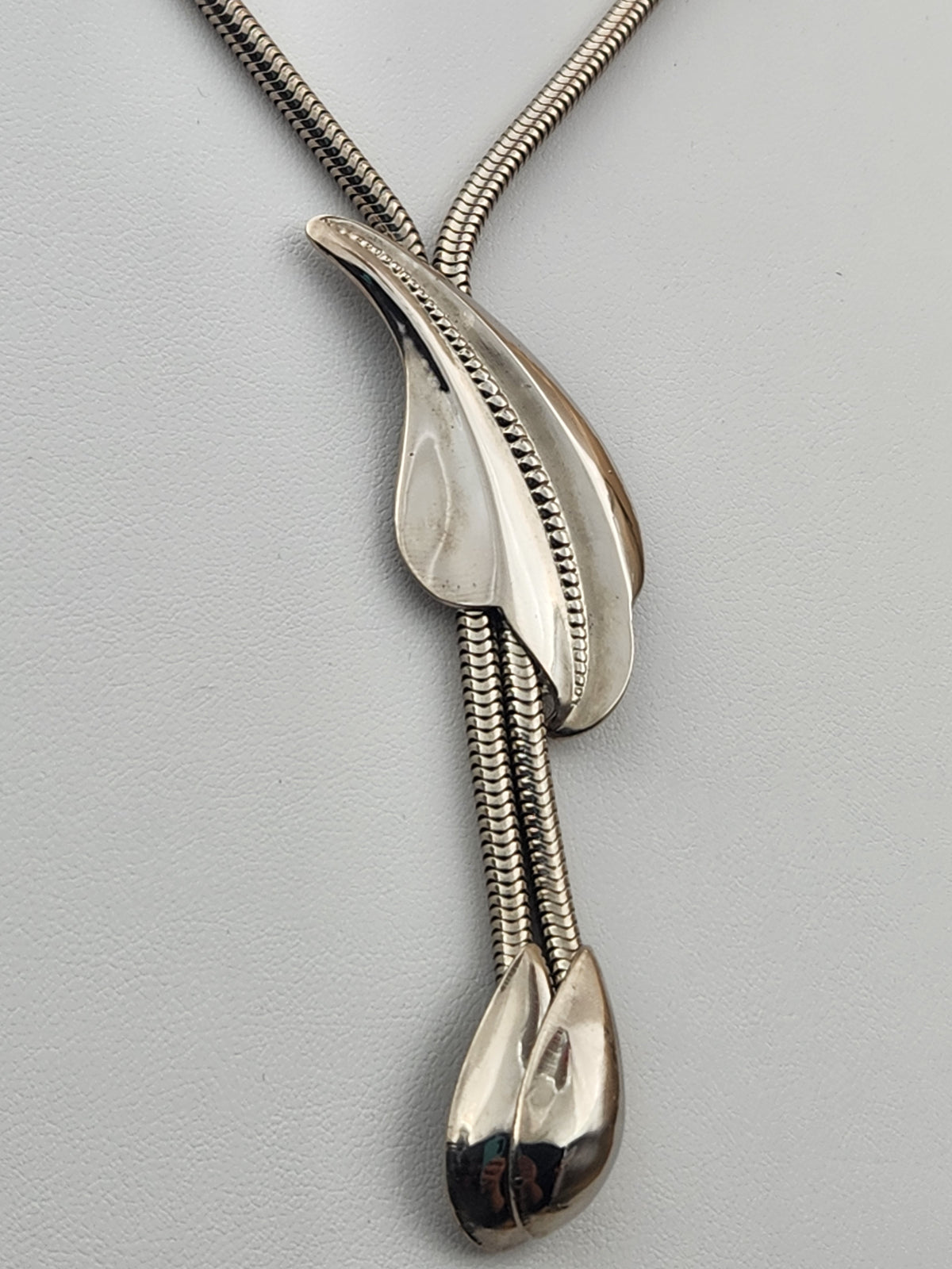 Silver Tone Bolo Style 13"-16" Adjustable Choker/Necklace