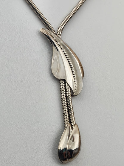 Silver Tone Bolo Style 13"-16" Adjustable Choker/Necklace