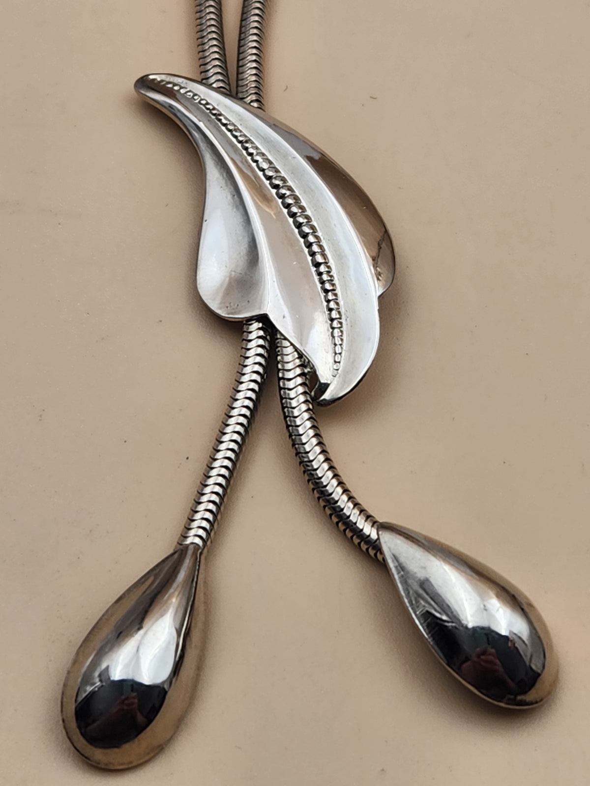 Silver Tone Bolo Style 13"-16" Adjustable Choker/Necklace