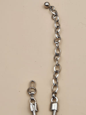 Silver Tone Bolo Style 13"-16" Adjustable Choker/Necklace