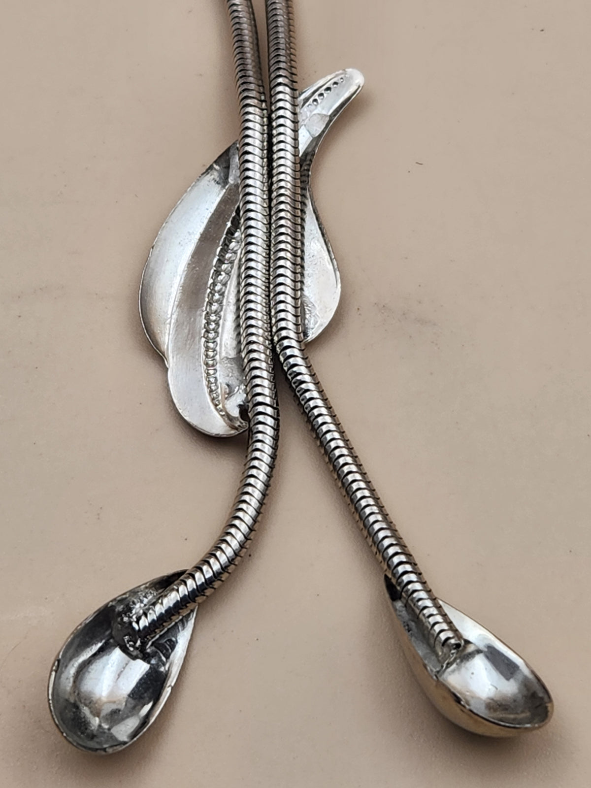 Silver Tone Bolo Style 13"-16" Adjustable Choker/Necklace
