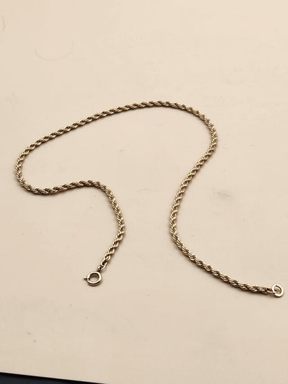 ARMBRUST INTERNATIONAL LTD. 12KGF 15" Rope Chain Necklace