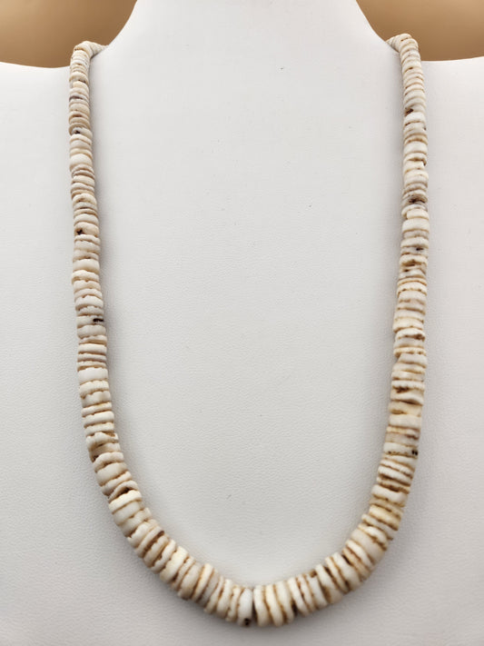 Graduated Puka Shell Adjustable 18"-21"  Necklace