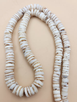 Graduated Puka Shell Adjustable 18"-21"  Necklace
