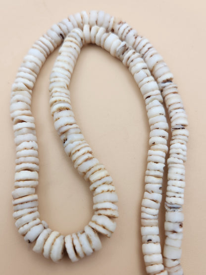 Graduated Puka Shell Adjustable 18"-21"  Necklace