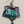 EDGAR BEREBI Blue/Green Hand Painted Enamel Stylized Cats/Crystal Beaded Dangle Earrings