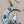JONETTE JEWELRY JJ Pewter/Turquoise/Crescent Moon and Wolf Cutout Dangle Earrings