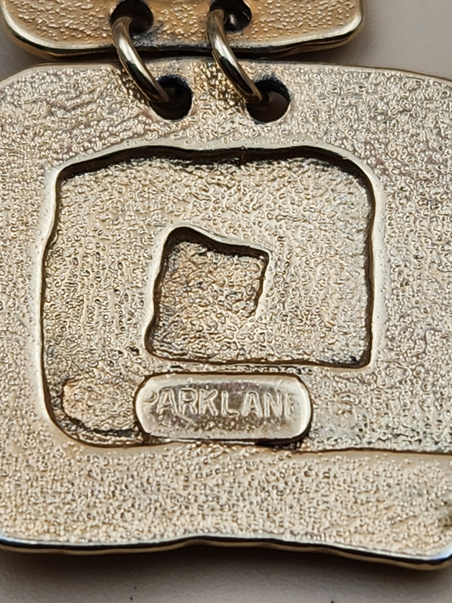 PARKLANE Gold Tone Square Dangle Earrings