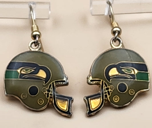 NFL SEATTLE SEAHAWKS Vintage Dangle Earrings